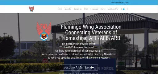 Flamingo Wing Association New Site Spectra Web Designs Website Designer