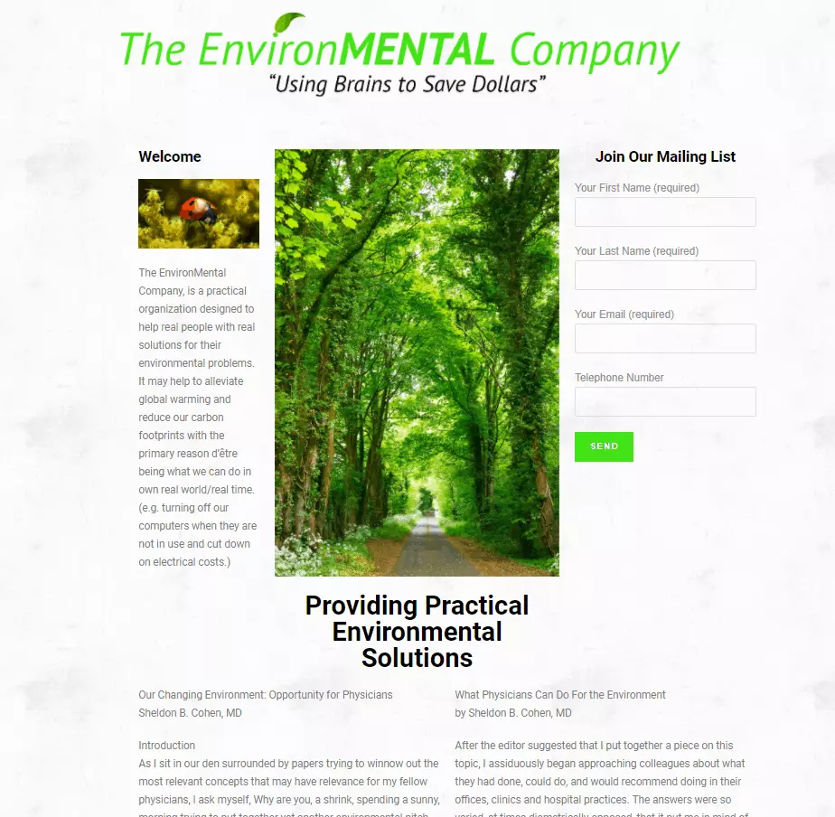 Eco Site Spectra Web Designs Website Designer